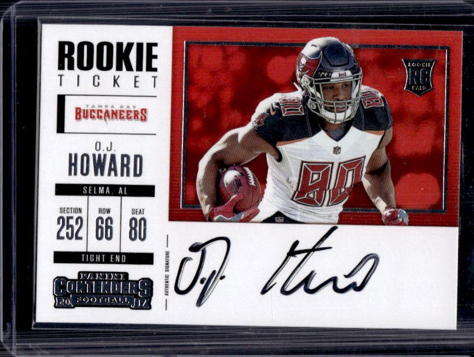 2017 Contenders O.J. Howard Variation RC Rookie Auto #363 Buccaneers
