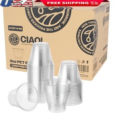Eco-Friendly Ultra Clear PET Cups Boba Smoothies Durable Drinks Dome Flat Lids