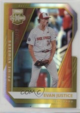 2021 Panini Elite Extra Edition Prime Numbers Gold Die-Cut 7/10 Evan Justice 0q3