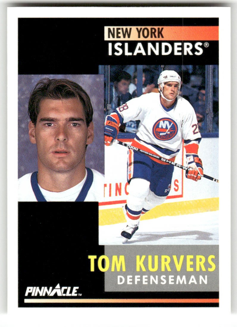 1991-92 Pinnacle #7 Tom Kurvers New York Islanders