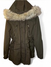 Green Women's Parka Coat Size Medium
