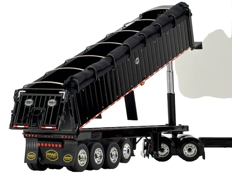 1/64 DCP PETERBILT 389 W/ 48" FLAT TOP SLEEPER & MAC COAL DUMP TRAILER - Image 3 of 4