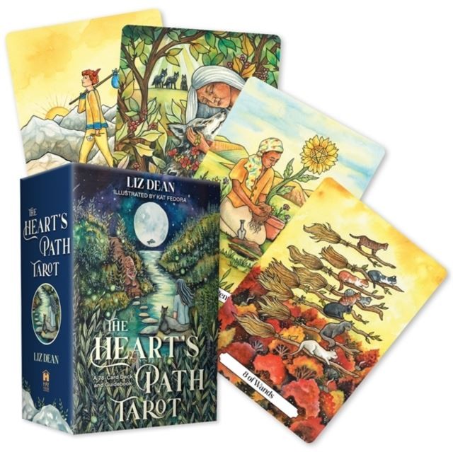 The Heart's Path Tarot: A 78-Card Deck and Guidebook by Liz Dean