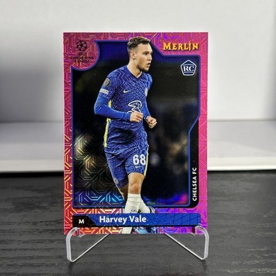 2021-22 Topps Merlin Harvey Vale #58 Pink Mojo Refractor /275 (RC)