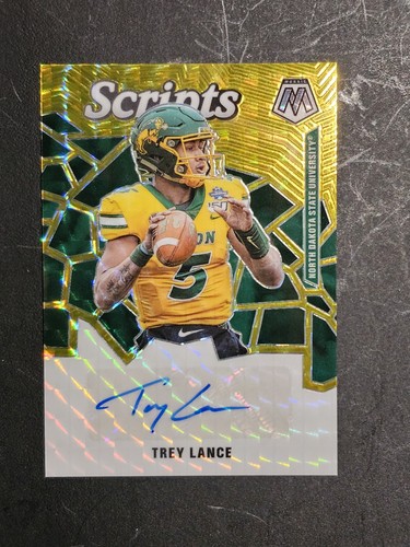 Trey Lance #SM-TL 2021 Panini Mosaic Draft Picks Scripts card