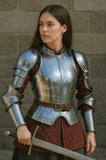 Women's Medieval Full Plate Armor Suit Mild Steel Wearable Larp Cosplay Costume
