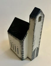 Rustic Wood Block Distressed Church, Country