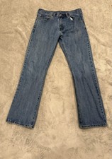 Levis 517 Mens Bootcut Jeans 34x32 Medium Wash Blue Slim Fit Denim 00517-4891