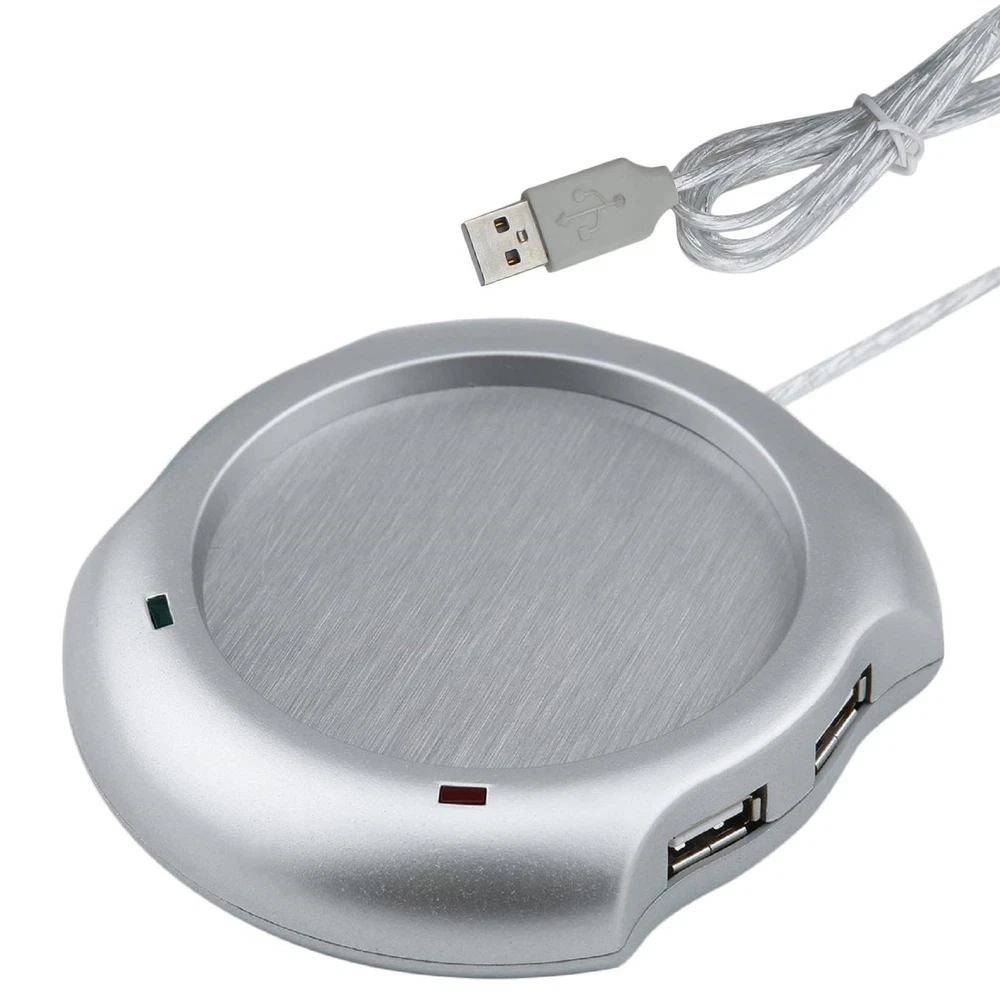 USB Hub Tea Coffee Mug Warmer Heater Pad Winter Accessory