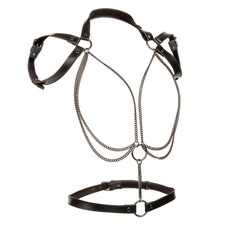 Euphoria Collection Plus Size Multi Chain Halter – Black