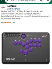 MAYFLASH F500 FLAT All Button Arcade Controller for PlayStation, PC, Xbox