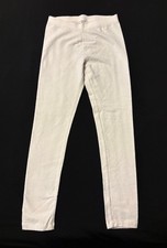 Cat and Jack girls size 10/12 white leggings with sparkles