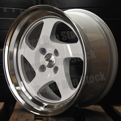WHISTLER KR1 16x8 4x100 20 OFFSET WHITE MACHINE LIP 5 SPOKES SPORT WHISTLER KR1 16x8 4x100 20 OFFSET WHITE MACHINE LIP 5 SPOKES SPORT