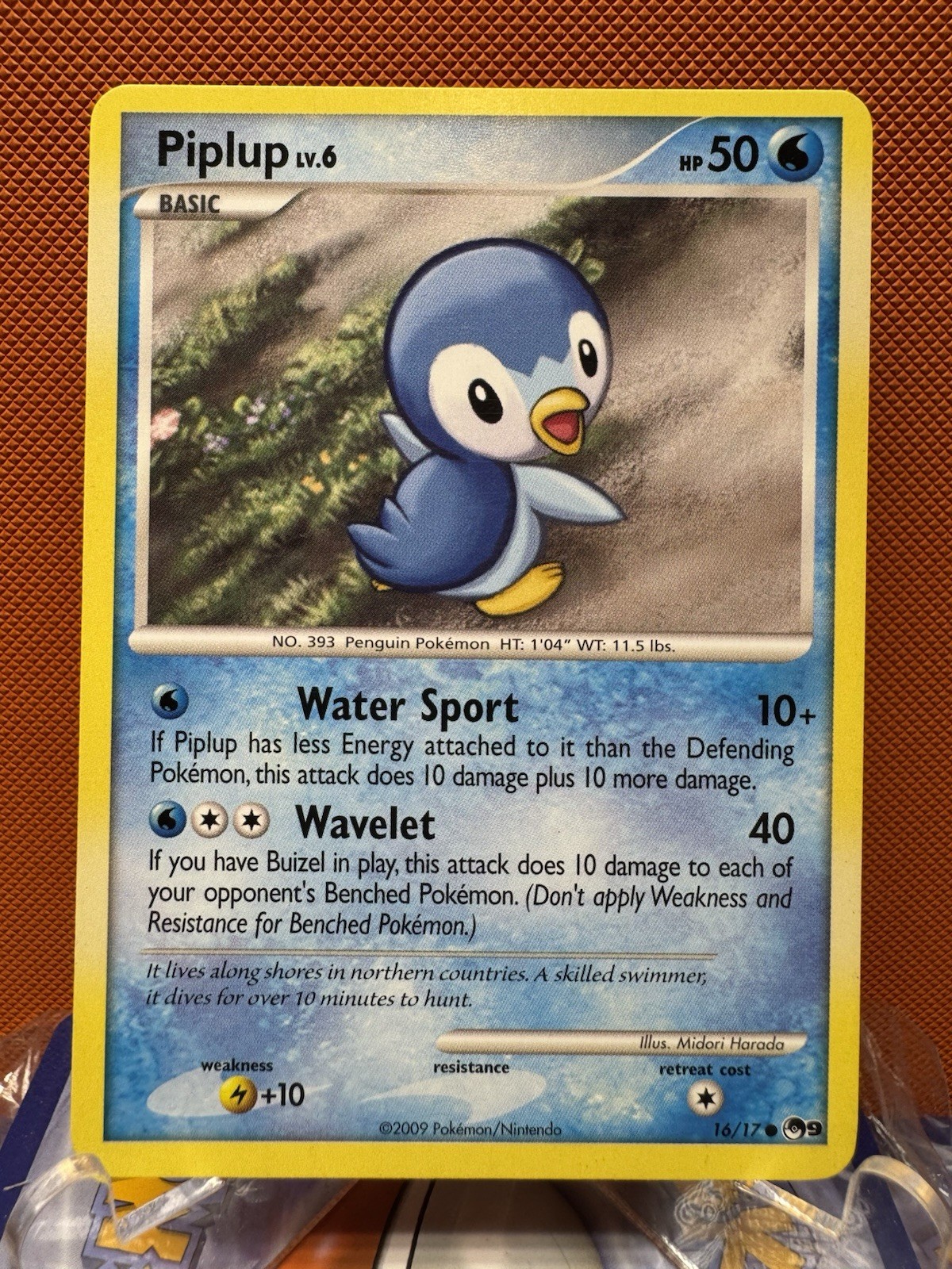 Piplup | Pokemon Trading Card | 16/17 | 2009 | Basic #1055