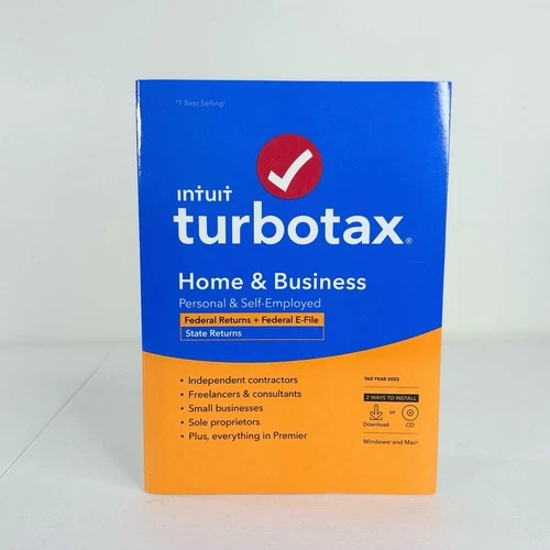 Intuit TurboTax 2022 Home Business CD