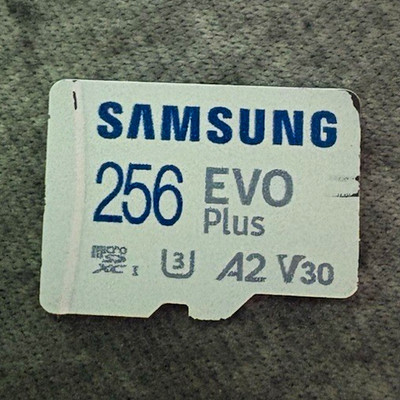 Samsung EVO Plus 256GB microSDXC Memory Card U3 A2 V30 Class 3