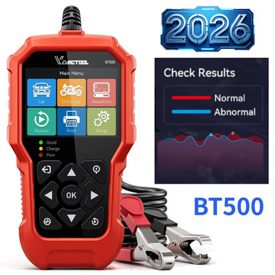 VDIAGTOOL BT500 9V 12V 24V Batterietester PKW KFZ Diagnosegerät Akku Testgerät