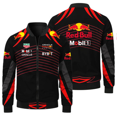 Men'S Red Bull Racing Suit 3D Printed Oversized Red Bull Men'S Jacket Fashion