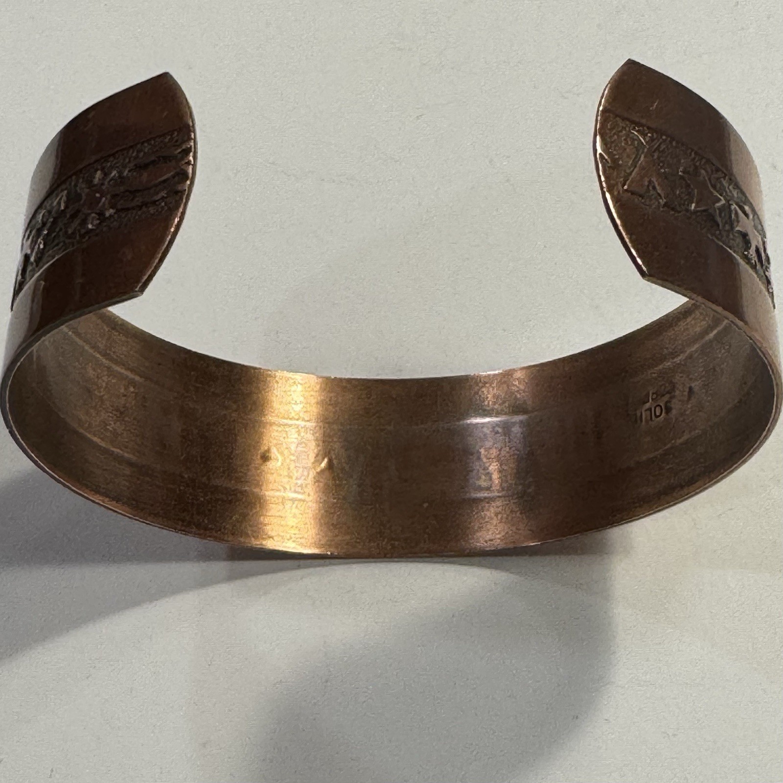 Embossed Nature Tribal Themed Adjustable Solid Co… - image 5