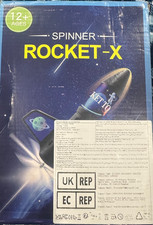Spinner Rocket-X Motorized Flying Foam Rocket Parachute Launcher Toy Ages 12