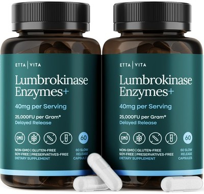 Potent Lumbrokinase Supplement (120 Servings) 40Mg/Serving (Max Activity - 800,