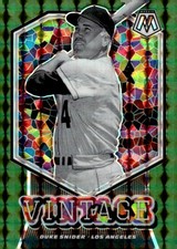 2021 Panini Mosaic #V7 Duke Snider Vintage Green