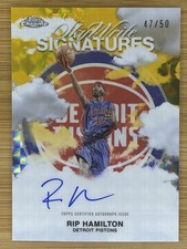 GOLD #/50 🔥 2025-26 Topps Chrome Sky Write Signatures Richard RIP Hamilton Auto