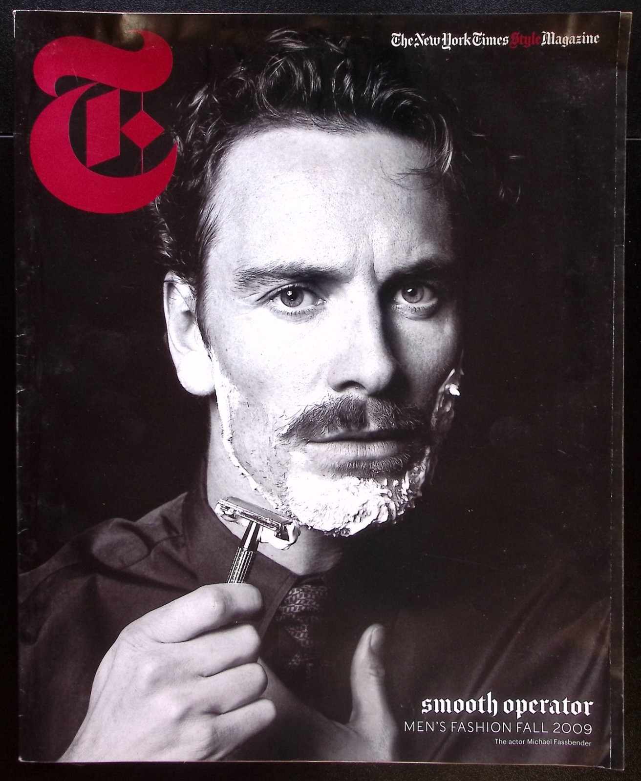 THE NEW YORK TIMES STYLE MAGAZINE MICHAEL FASSBENDER MENS FASHION FALL 09 B2622