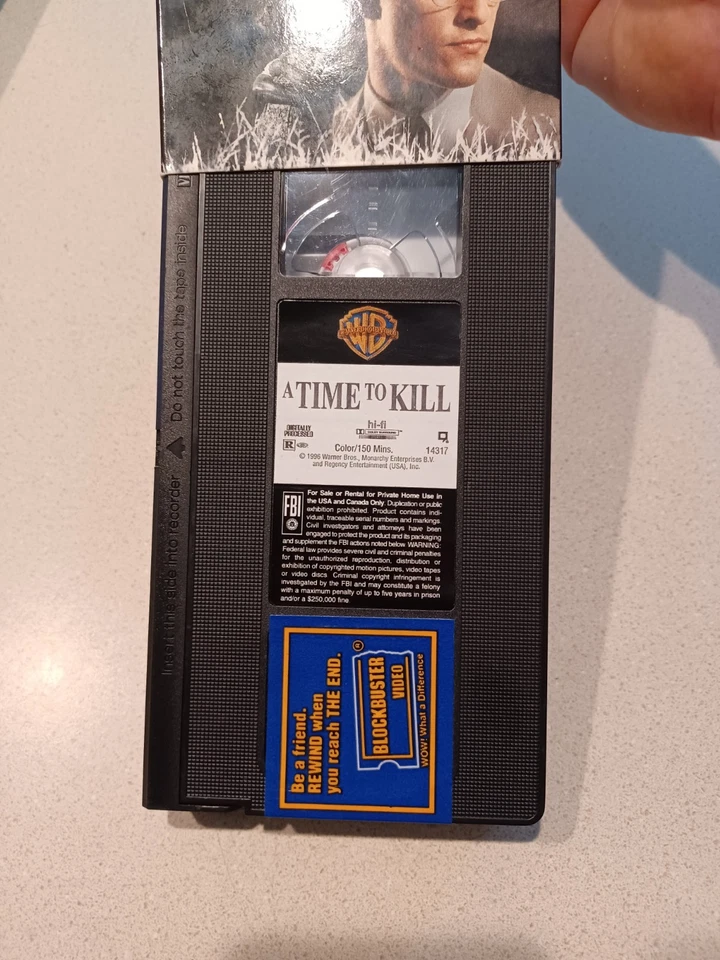A Time To Kill - Sandra Bullock - Samuel L. Jackson - PAL VHS Video Tape (A325) - Image 3 of 3
