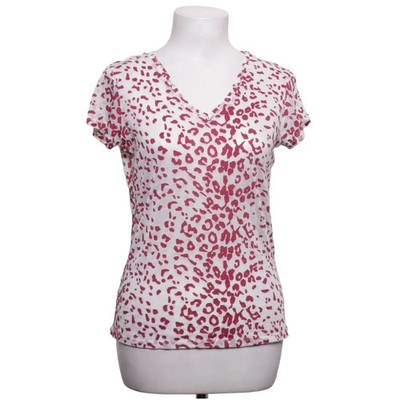 Crocker, T-shirt, Größe: S, Weiß/Rot, Baumwolle/Polyester, Sonstiges, Damen #yxN