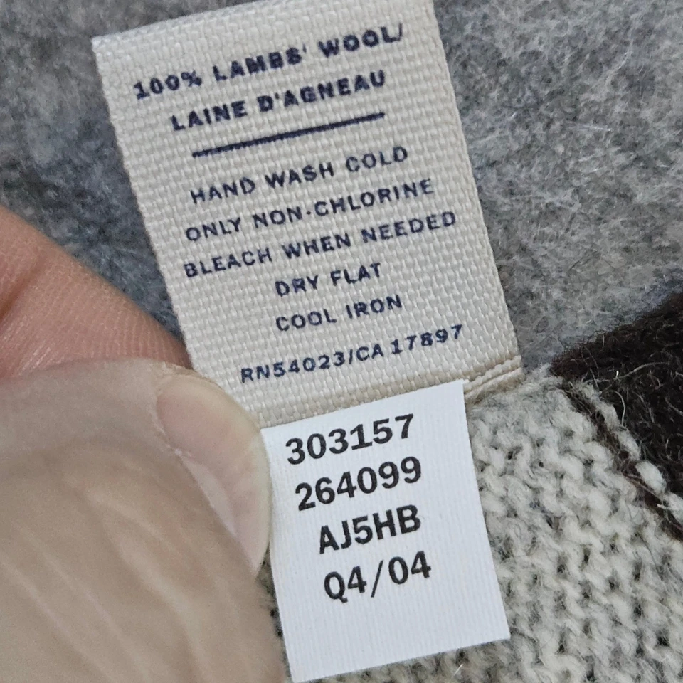 Old Navy Unisex Lambswool Scarf Striped Multicolor Winter Knit Warm One Size - Image 3 of 4