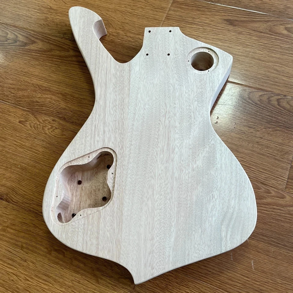 Kit de guitarra eléctrica hágalo usted mismo almacén de EE. UU. ibn hielo cuerpo de caoba envío rápido Foto 4 de 4