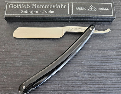 Vintage Gottlieb Hammesfahr straight razor 13/16'' (shave ready)