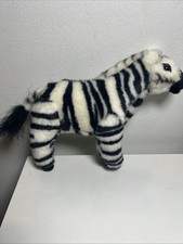 Vintage Plush Zebra 10  Long