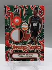 2026 Donruss WNBA - #JS-SR Saniya Rivers (Connecticut Sun) - Jersey (Green #/99)