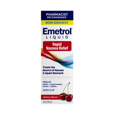 Emetrol Übelkeit und Magenverstimmung Linderung flüssige Medikamente, Kirsche - 4 Unzen... 