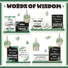 Spring Decorations Eucalyptus Bulletin Board Reading Wall Decor for Classroom Mo