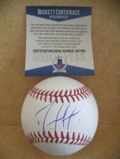 RENATO NUNEZ BALTIMORE ORIOLES ROOKIE YEAR SIGNED M.L. BASEBALL BECKETT R07306