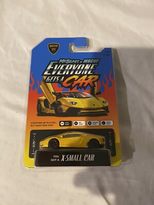 Mr Beast + MSCHF Everyone Gets a Car X-Small Car Diecast Lamborghini