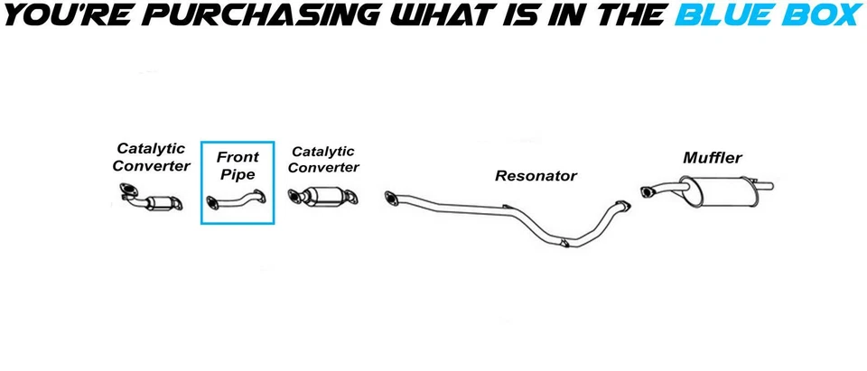 Tubulação de escape dianteira serve: 1997-2002 Mitsubishi Mirage 1.8L - Imagem 2 de 4