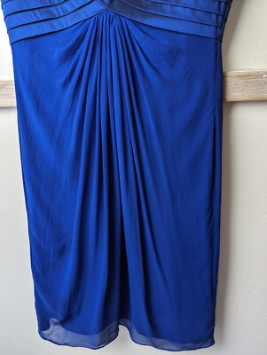 Women's Blue Dress Adrianna Papell Cocktail Size 8 Knee Length Silk | eBay Women's Blue Dress Adrianna Papell Cocktail Size 8 Knee Length Silk | eBay