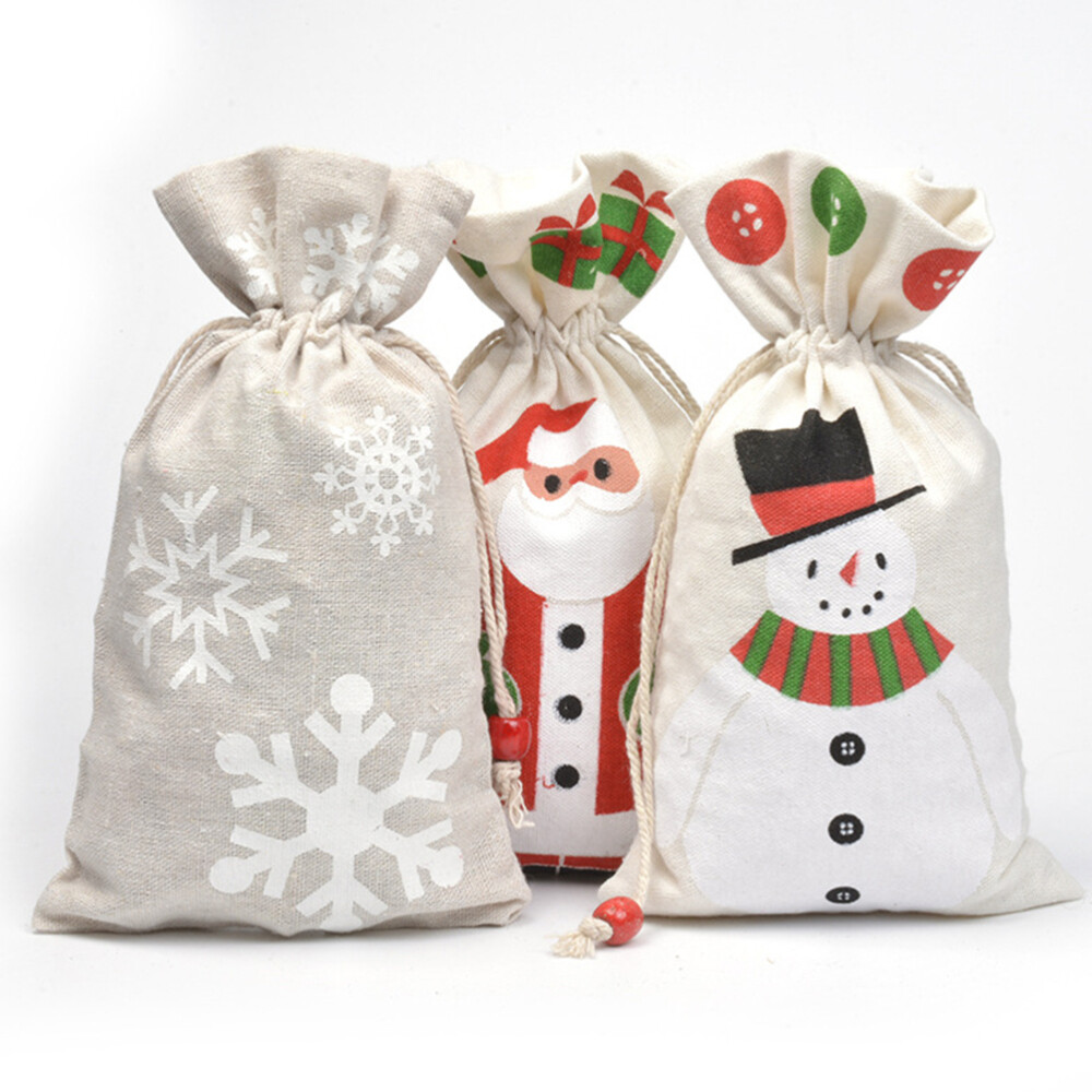 5 Pcs Xmas Bags Decor Candy Packaging Christmas Clear Treat Cookie