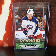 2017-18 Parkhurst GABRIEL CARLSSON Rookie Card #269 Columbus Blue Jackets - RC