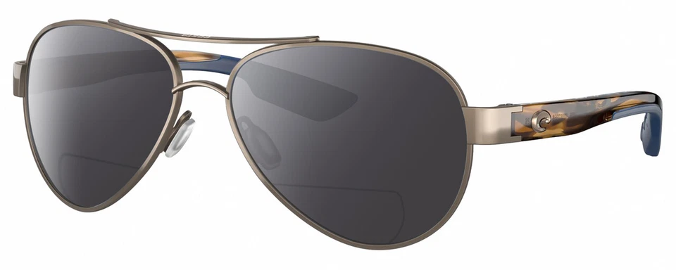 Gafas de sol polarizadas BIFOCALES Costa Del Mar Loreto para mujer doradas perla tortuga 56 mm Foto 4 de 4