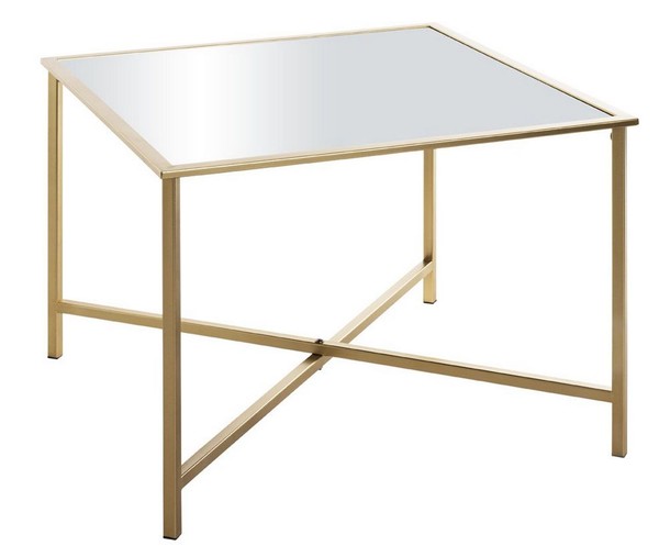 Haku Beistelltisch Gold 60X60 Cm Wohnzimmertisch Couchtisch Ablagetisch Tisch-image