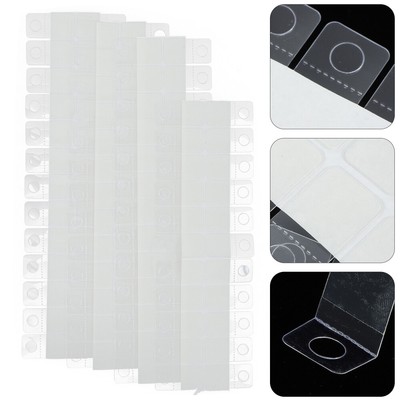  100 Pcs Round Hole Hook Hanging Tabs for Retail Display Hooks Sticker
