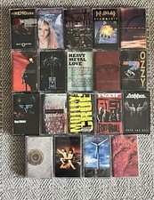 Lot Of 19 Heavy Metal/Hard Rock Cassette Tape...