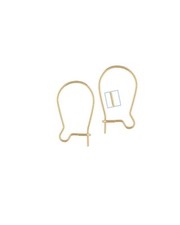 14K Gold Filled Kidney Ear Wires 16mm  Earring Hooks for DIY Jewelry Making