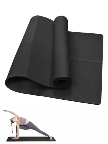Thick Gym Exercise Mat Yoga Mat Pilates Workout Pad Non Slip Home Class Fitness