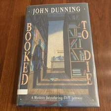 John Dunning / Booked to Die SIGNED 1st with SIGNED PHOTO Reduced Price